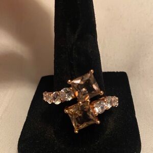 925 Silver Rose Gold and Women's Ring Size 9